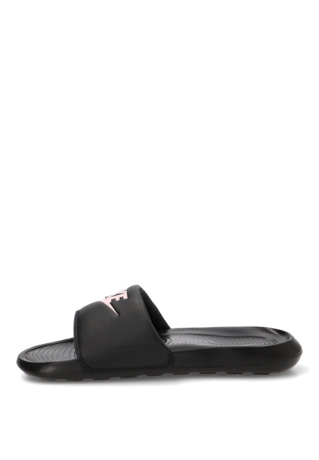 Chanclas de playa Nike CN9677 negras con pala de goma y suela plana para mujer