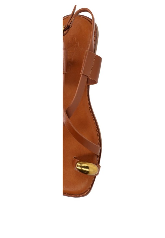 Sandalia plana camel de mujer SORAIA GZ-1U42