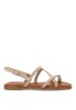 Sandalia Soraia con trenzado cruzado beige GZ1U4