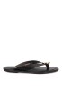 Sandalia negra con suela plana de mujer SORAIA XZY-2A006