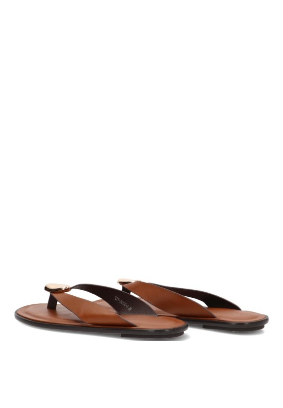 Sandalia camel de mujer SORAIA XZY-2A006
