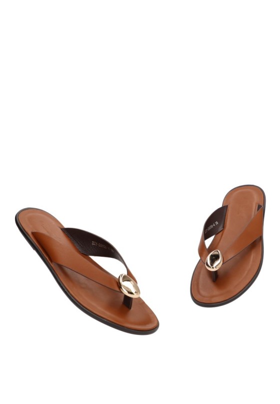 Sandalia camel de mujer SORAIA XZY-2A006