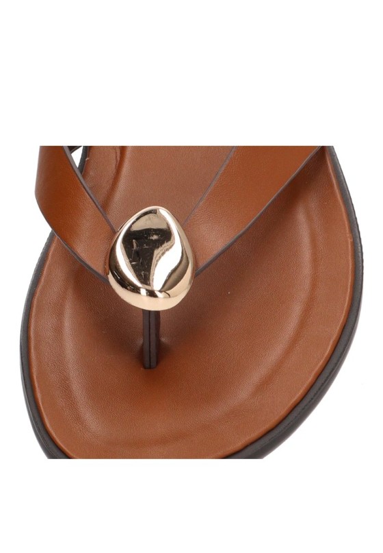 Sandalia camel de mujer SORAIA XZY-2A006