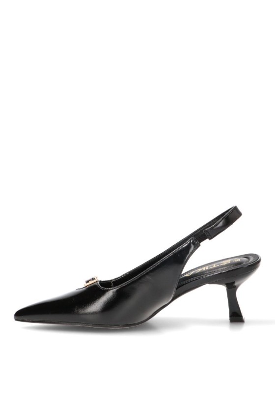 Zapato salón abierto negro de mujer ETIKA 63327