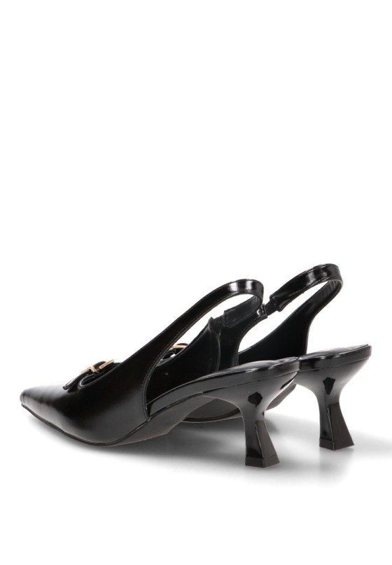 Zapato salón abierto negro de mujer ETIKA 63327