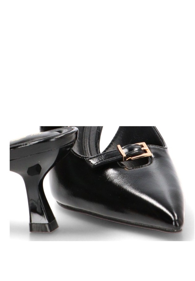 Zapato salón abierto negro de mujer ETIKA 63327