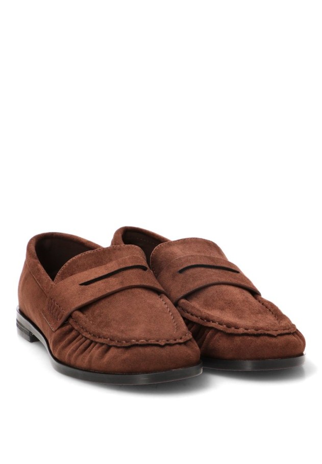 Mocasín chocolate de mujer CEREZA P146