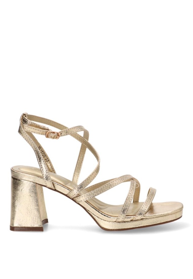 Sandalia oro de mujer BUONAROTTI BL5725
