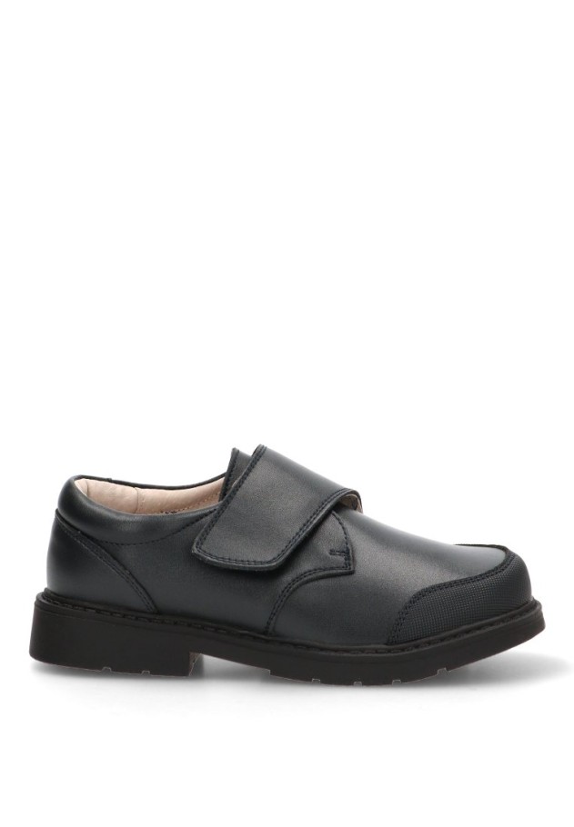 Zapato con cierre de velcro de niño BUBBLE BOBBLE C1496 marino piel