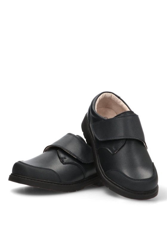 Zapato con cierre de velcro de niño BUBBLE BOBBLE C1496 marino piel