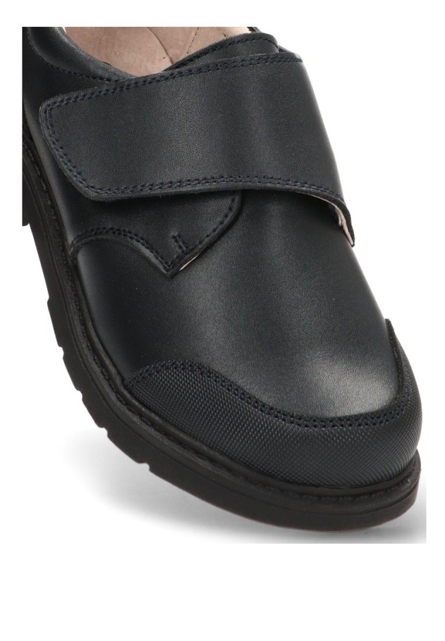 Zapato con cierre de velcro de niño BUBBLE BOBBLE C1496 marino piel