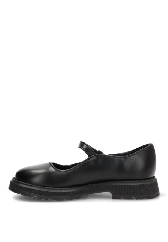 Zapato colegial negro con hebilla BUBBLE BOBBLE C788 para niña