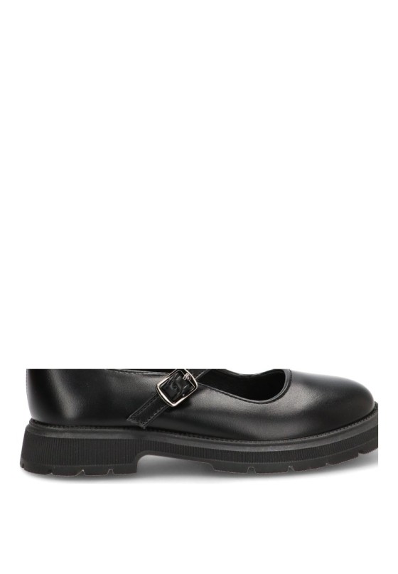 Zapato colegial negro con hebilla BUBBLE BOBBLE C788 para niña