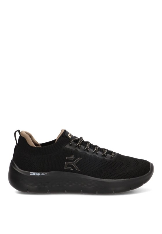 Deportivo casual ETIKA 82066 negro con suela plana para hombre