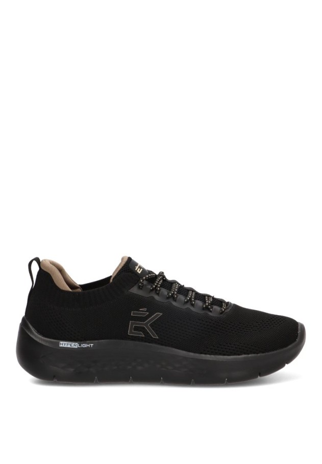 Deportivo casual ETIKA 82066 negro con suela plana para hombre