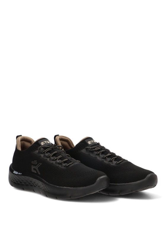 Deportivo casual ETIKA 82066 negro con suela plana para hombre