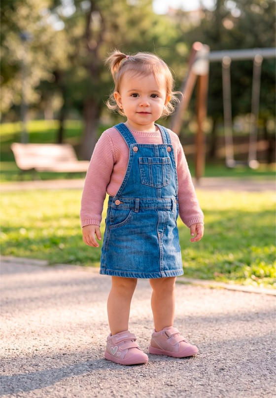Deportivo de piel lila para niña BIOMECANICS 261142