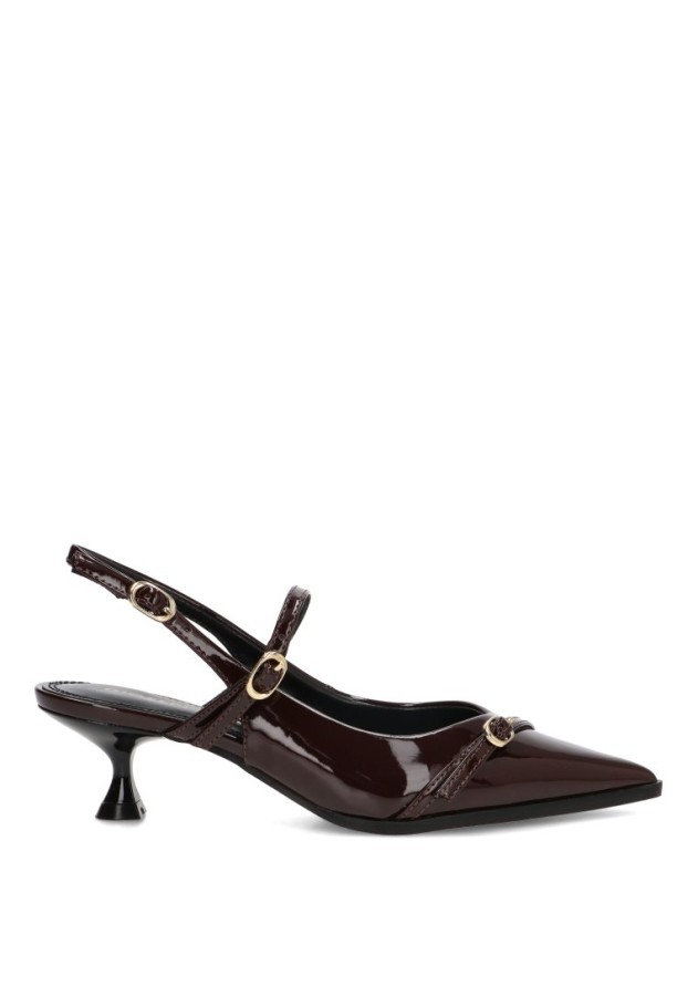 Salón slingback marrón de mujer GIOSEPPO 76190