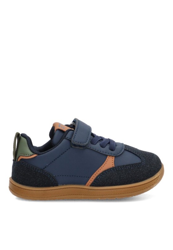 Deportivo ETIKA con velcro y suela plana 52487