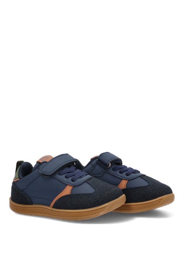 Deportivo ETIKA con velcro y suela plana 52487