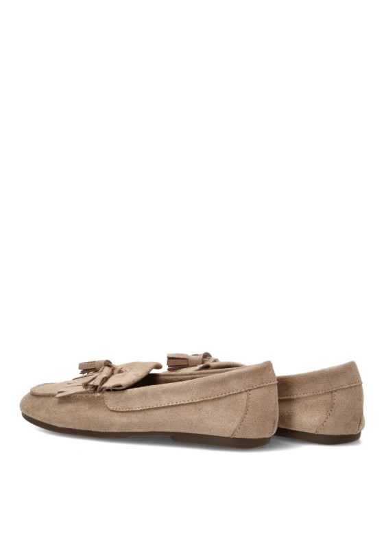 Mocasín beige BER5760 de mujer YULIA BU
