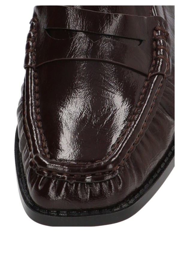 Mocasín marrón sintético para mujer BUONAROTTI NX6045