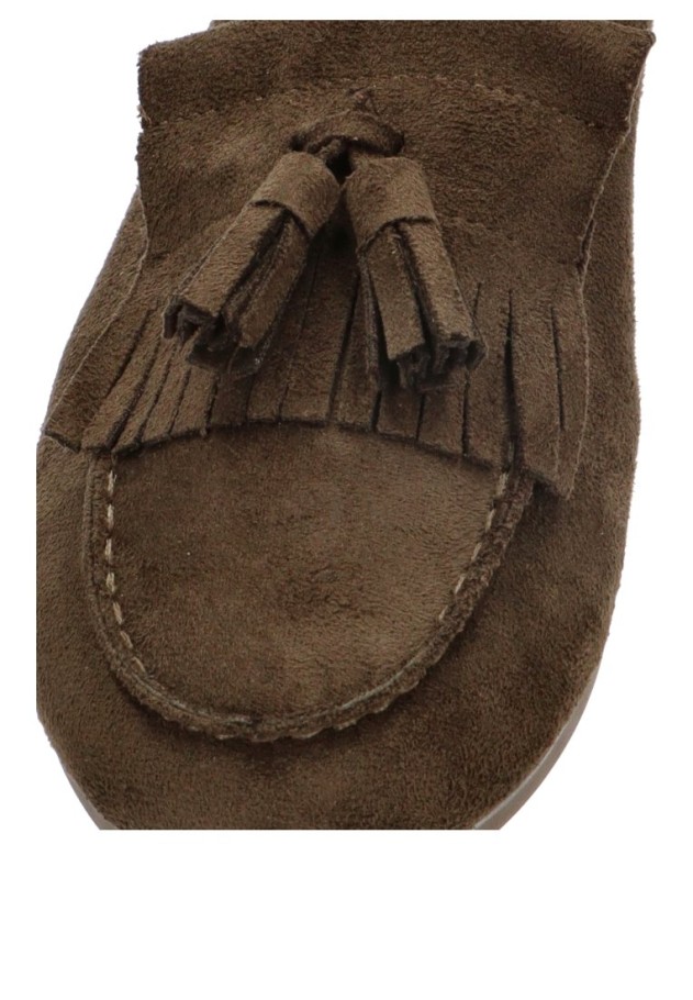 Mocasín verde de mujer YULIA BU BER5760