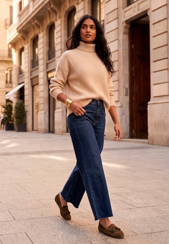 Mocasín verde de mujer YULIA BU BER5760
