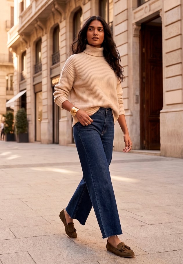 Mocasín verde de mujer YULIA BU BER5760