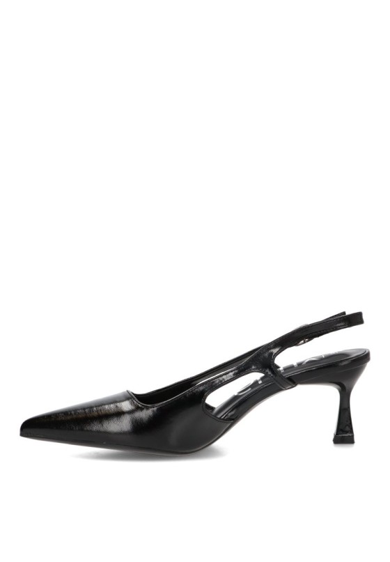 Zapato salón abierto de mujer YULIA LZ 5004 en negro