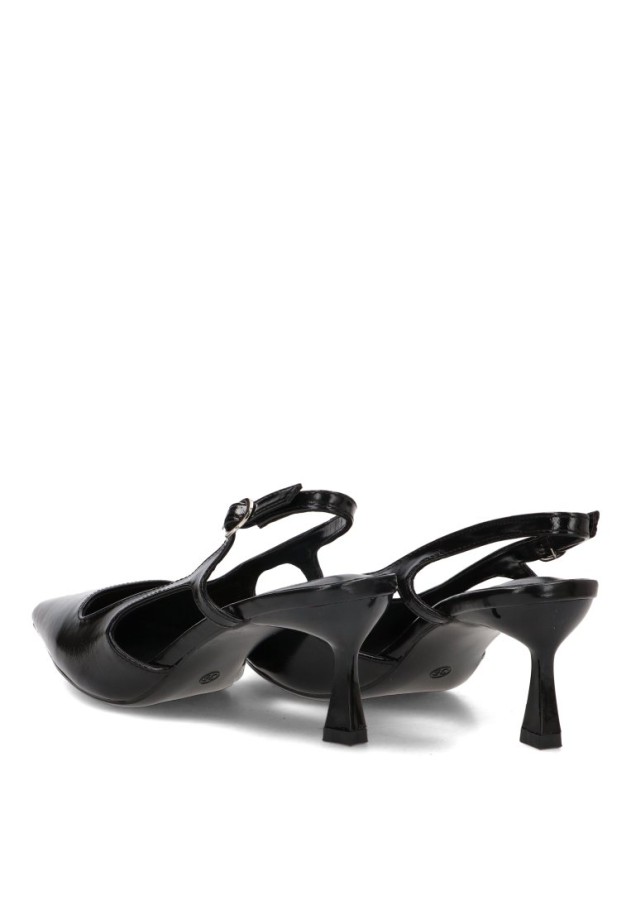 Zapato salón abierto con cuña media de mujer YULIA LZ 5004