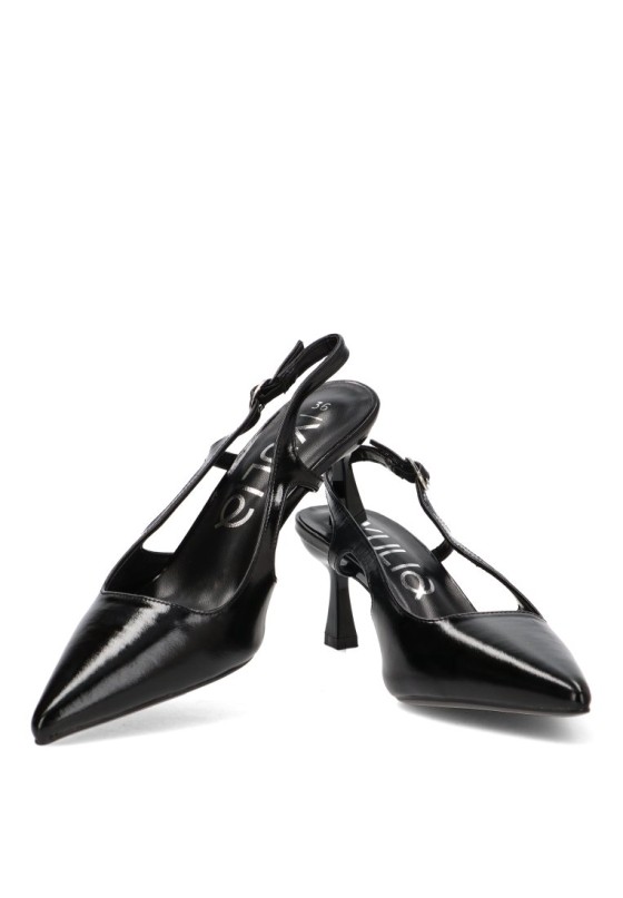 Zapato salón abierto de mujer YULIA LZ 5004 en negro