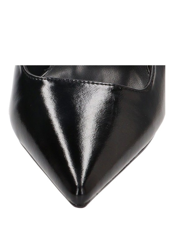 Zapato salón abierto de mujer YULIA LZ 5004 en negro