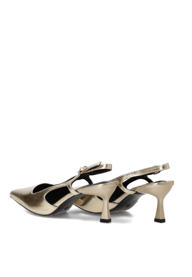 Zapato con cuña media de mujer YULIA LZ 5004 en oro