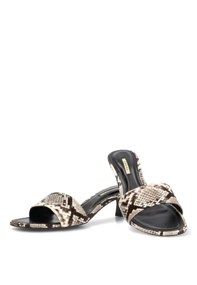 Sandalia con abalorios y tacón medio para mujer LUNA TREND M6295
