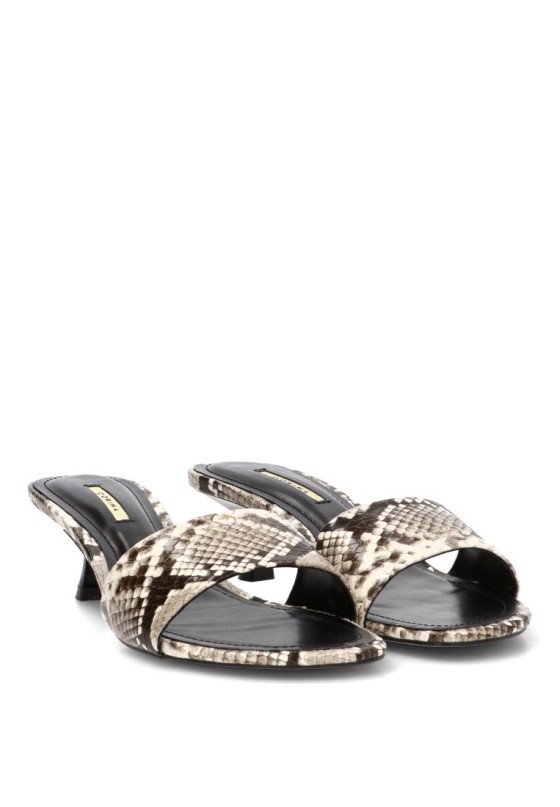Sandalia con abalorios y tacón medio para mujer LUNA TREND M6295