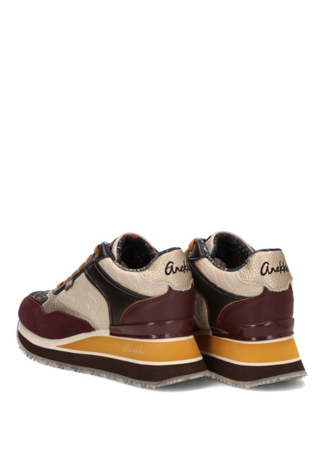 Deportivo multicolor con suela plana de mujer ANEKKE 43307