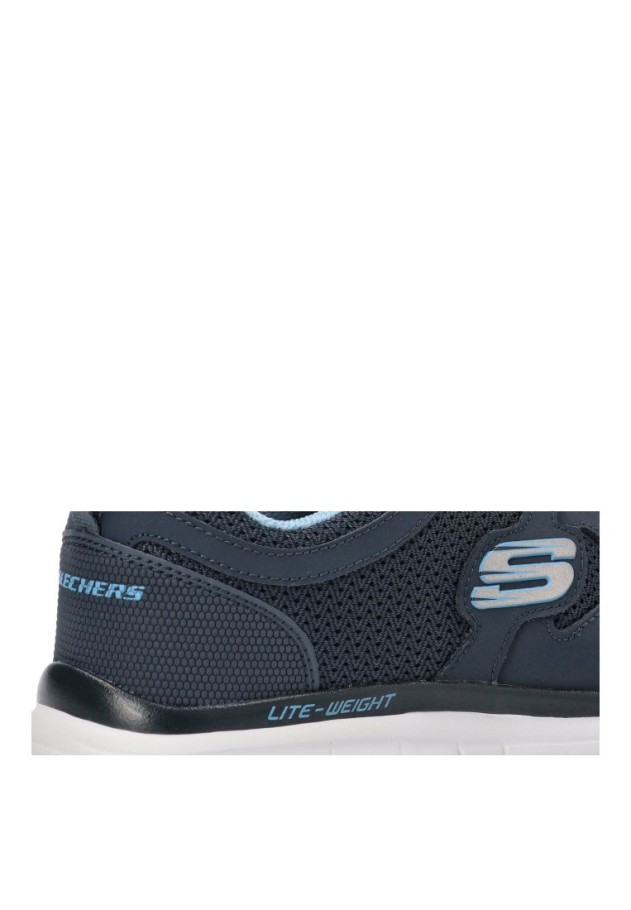 Deportivo textil con suela plana SKECHERS 52635 para hombre en marino