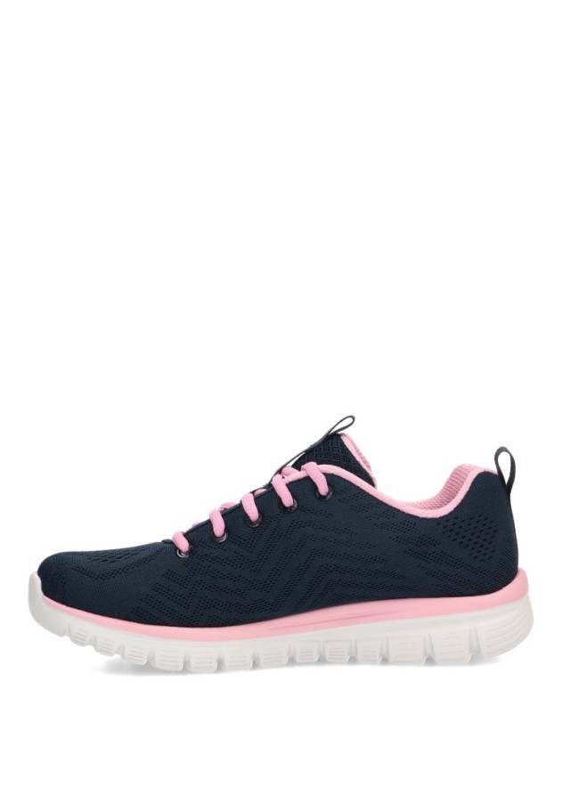 Deportivo azul textil de mujer SKECHERS 12615