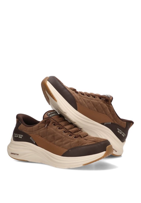 Deportivo SKECHERS 232618 marrón con plantilla memory foam