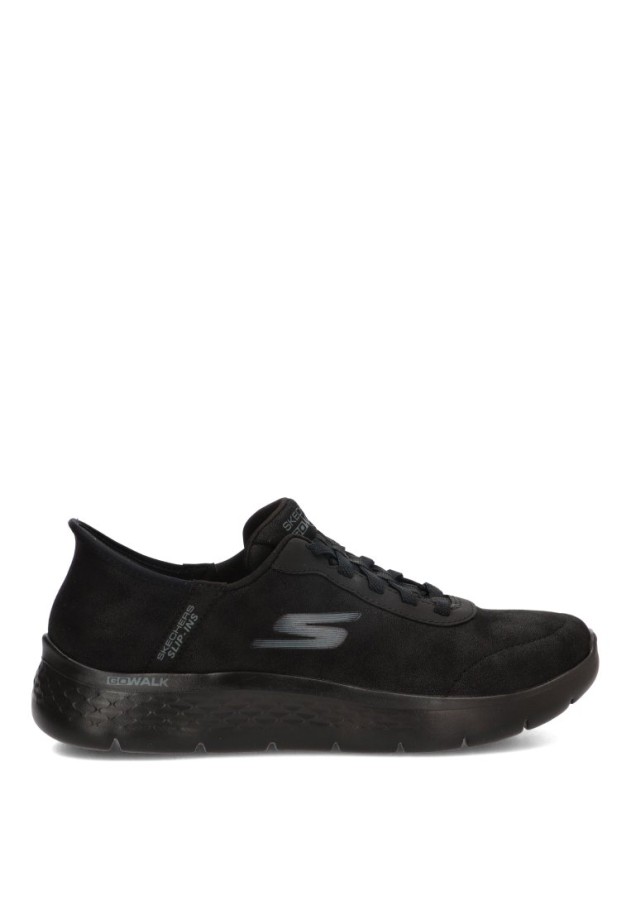 Deportivo SKECHERS 216326 negro con plantilla Memory Foam y cierre elástico