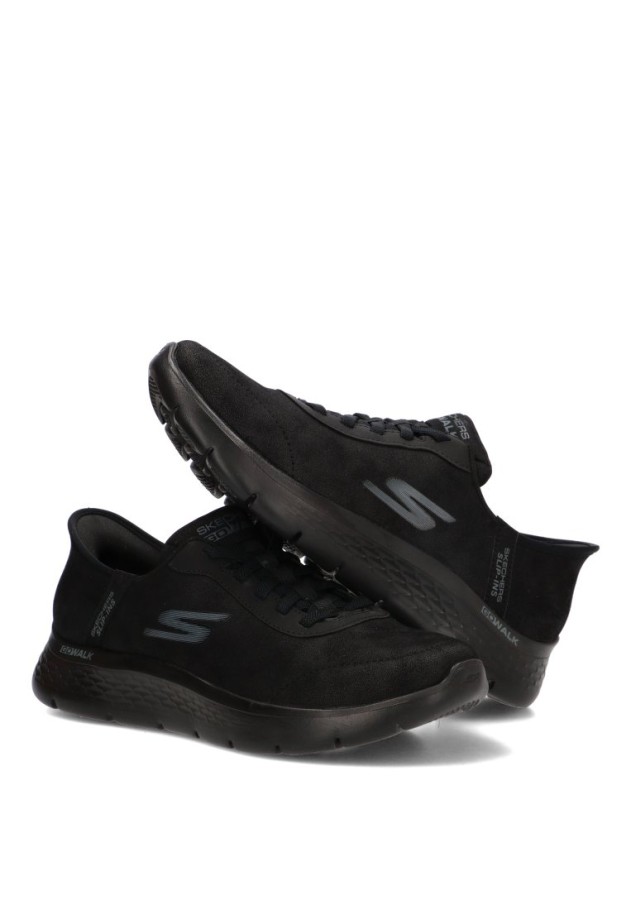Deportivo SKECHERS 216326 negro con plantilla Memory Foam y cierre elástico