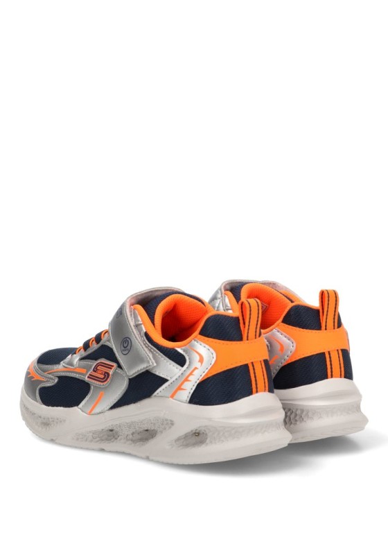Deportivo plata con luces SKECHERS 401497L para niño