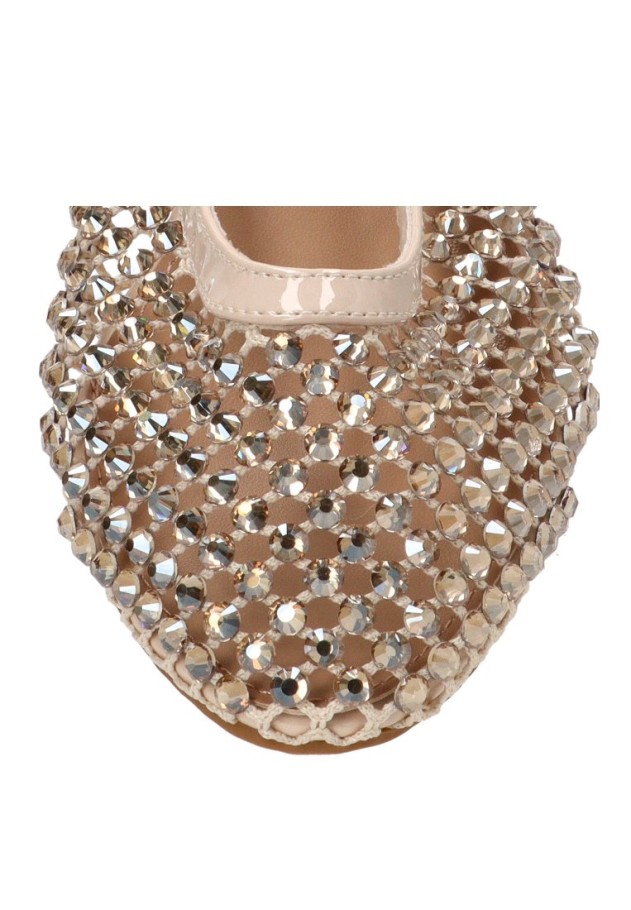 Bailarina beige de mujer IDEAL SHOES 2216