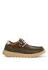 Mocasín náutico Kiova MUSTANG en piel kakhi con suela plana 84881