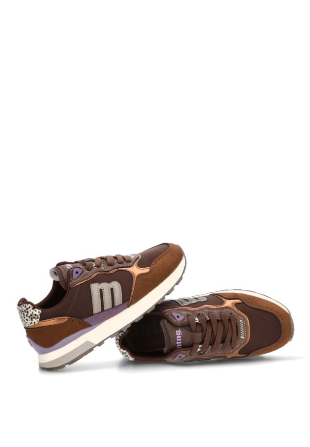 Deportivo sintético marrón para mujer MUSTANG 60113