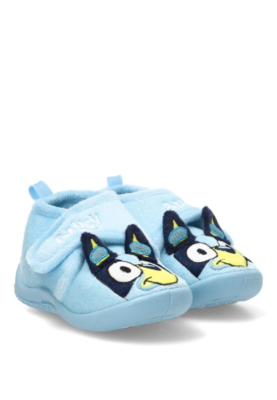 Zapatillas de casa con cierre de velcro y suela plana de niña Luna Collection 2300007398