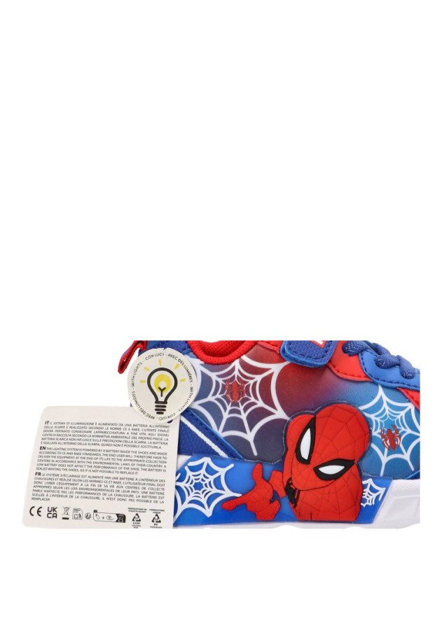 Deportivo azul con luces Spiderman para niño R1310720S