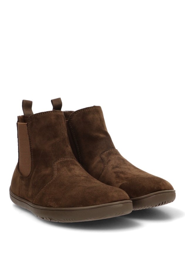 Botín textil kakhi respetuoso (barefoot) para mujer ETIKA 10184