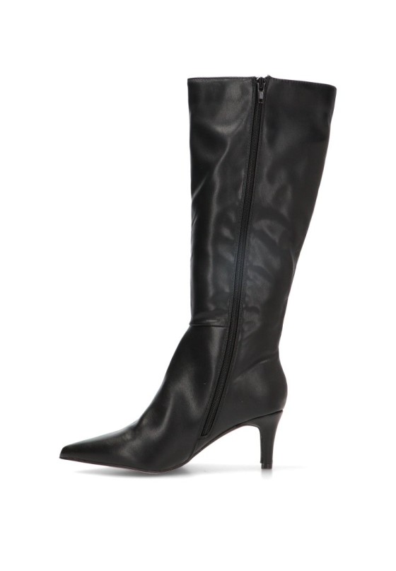 Bota negra con tacón medio de mujer YULIA LZ 5013